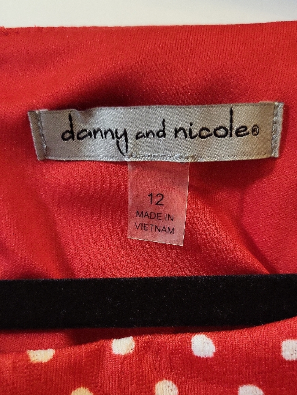 Danny & Nicole Red Polka Dot Dress NWT Size 12 - Picture 2 of 7